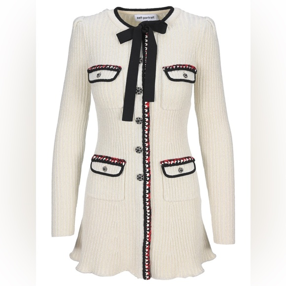 Self-Portrait Lurex Knit Dress - Picture 4 of 14